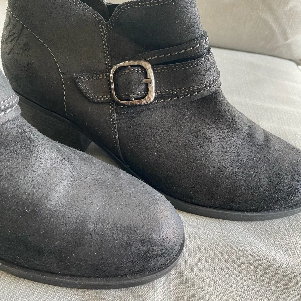 Clarks Charlten Bay leather suede distressed ankle boots- sz. 8 M - Picture 10 of 11